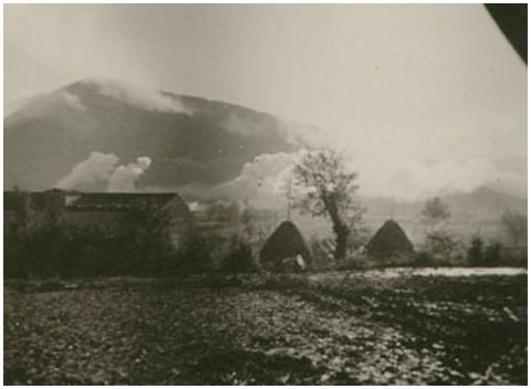 smoke on the German line
